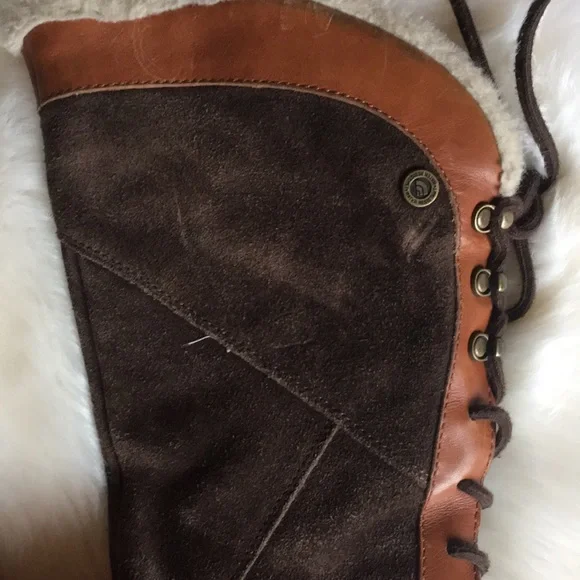 THE NORTH FACE WOMEN LEATHER AND SUEDE BOOTS SIZE 6.5 - Picture 4 of 8